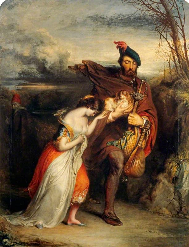 Il Gow Chrom conduce con riluttanza la Glee Maiden in un luogo sicuro - National Galleries of Scotland, Edinburgh